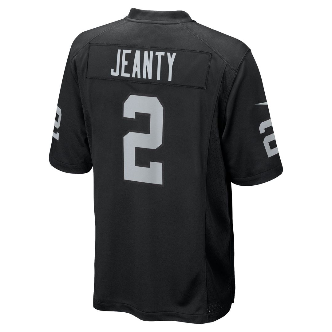 Las Vegas Raiders Ashton Jeanty Nike Black Game Jersey
