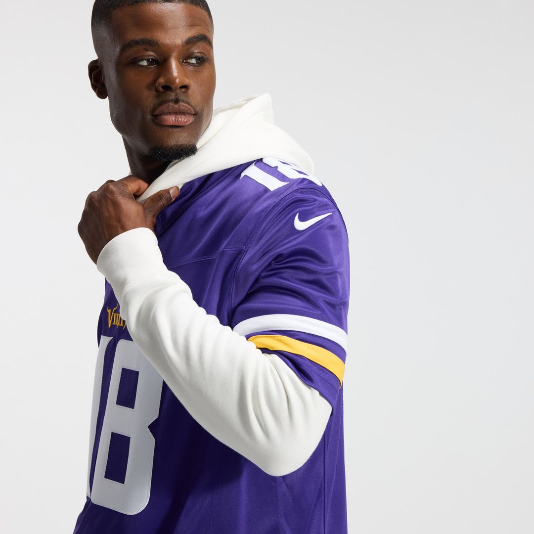 Minnesota Vikings Justin Jefferson Nike White Alternate Vapor FUSE Stitched Limited Jersey