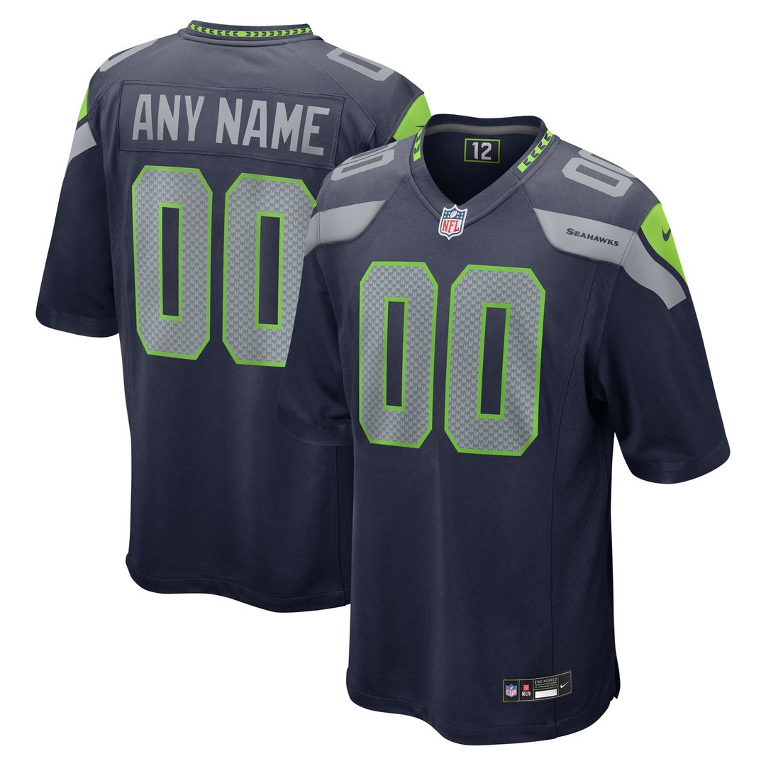 Seattle Seahawks Nike White Custom Jersey