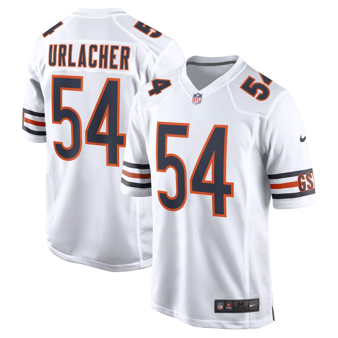 Chicago Bears Brian Urlacher Nike White Retired Game Jersey