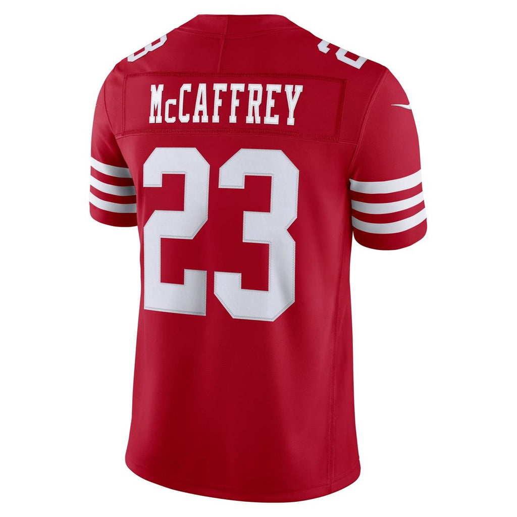 San Francisco 49ers Christian McCaffrey Nike White Alternate Vapor FUSE Stitched Limited Jersey