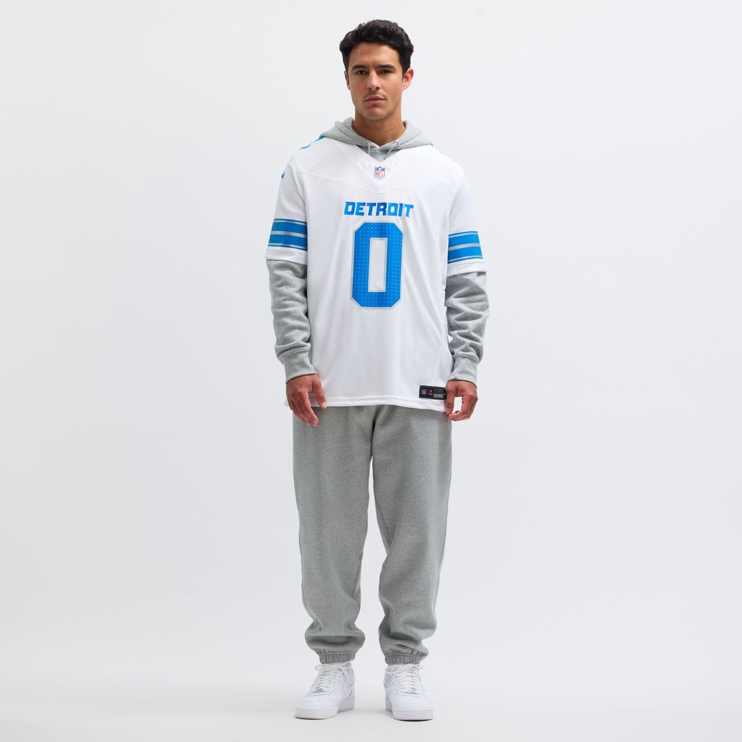 Detroit Lions Jahmyr Gibbs Nike Black 2nd Alternate Vapor FUSE Limited Jersey
