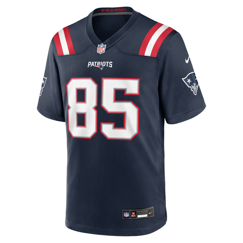New England Patriots Hunter Henry Nike Navy Game Jersey