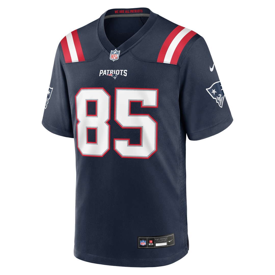 New England Patriots Hunter Henry Nike Navy Game Jersey
