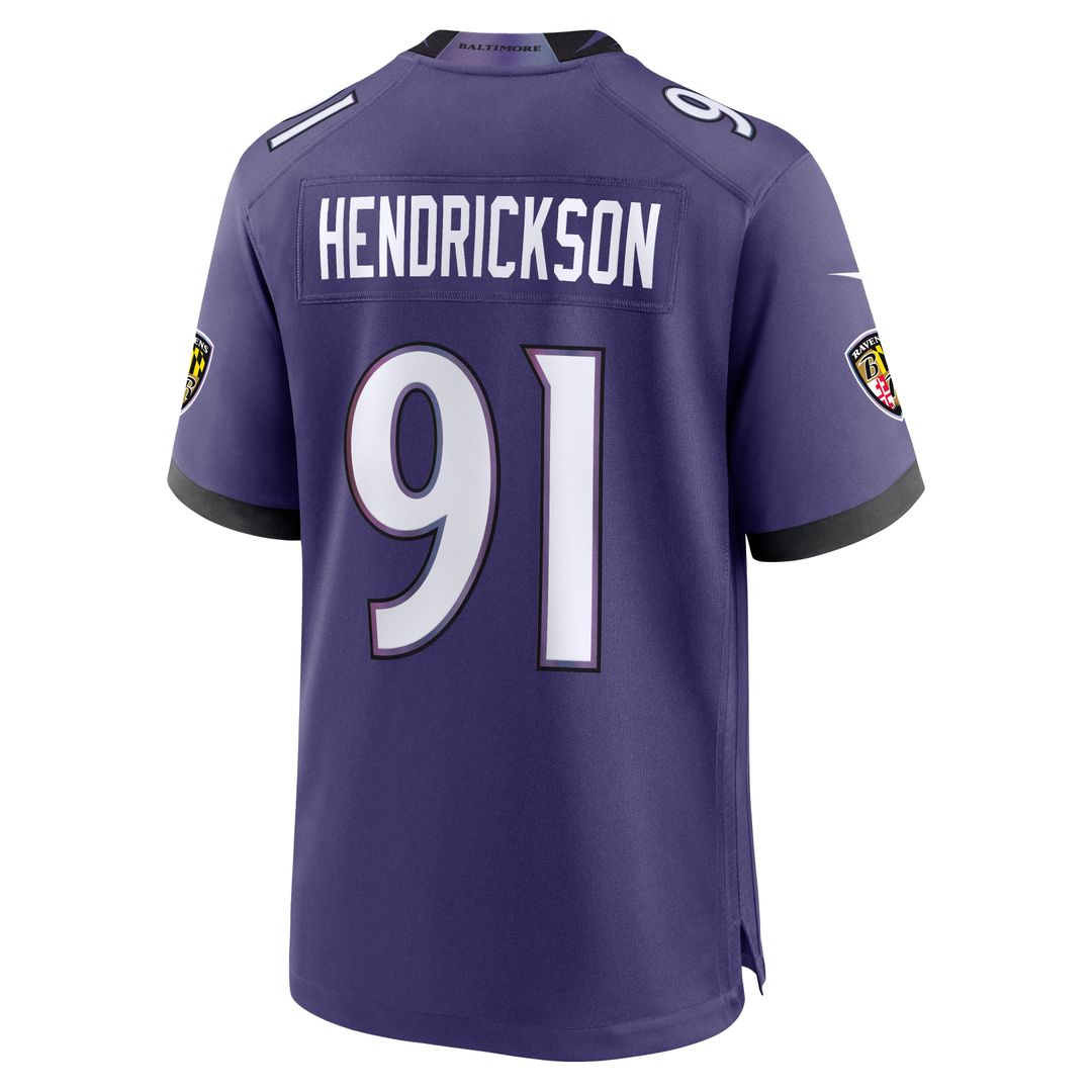 Baltimore Ravens Trey Hendrickson Nike Purple Game Jersey