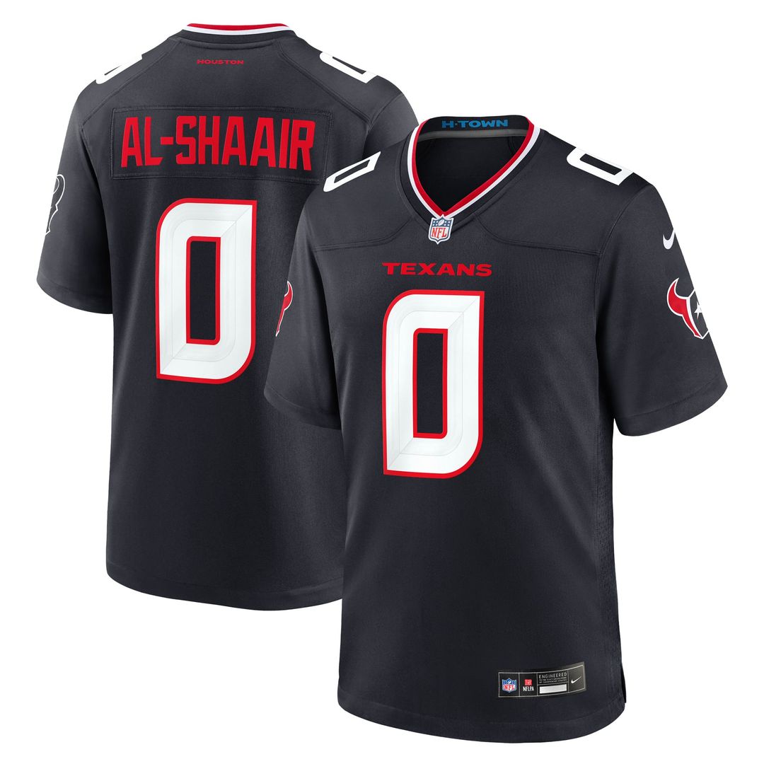 Houston Texans Azeez Al - Shaair Nike Navy Game Jersey