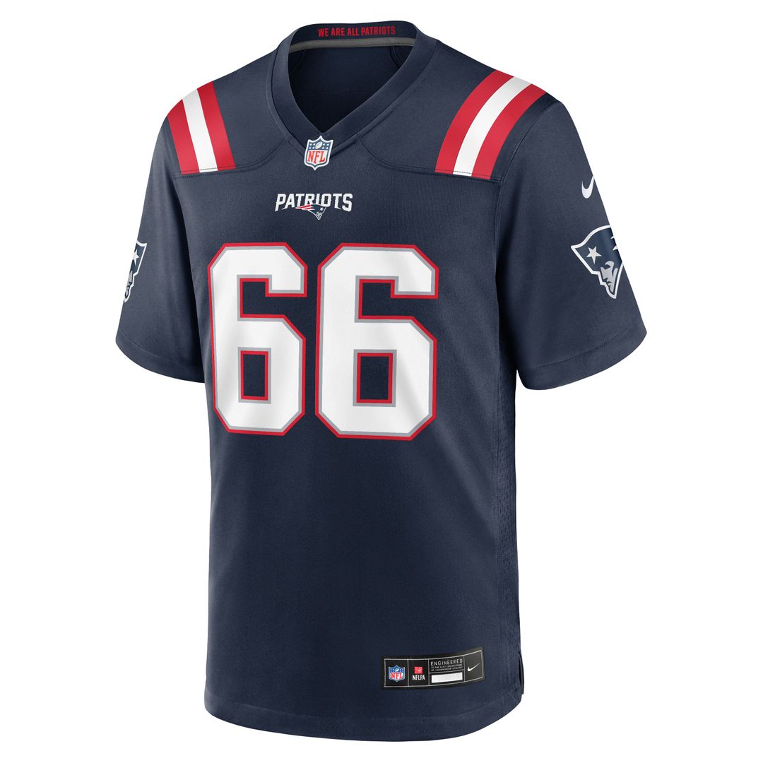 New England Patriots Will Campbell Nike Navy Game Jersey