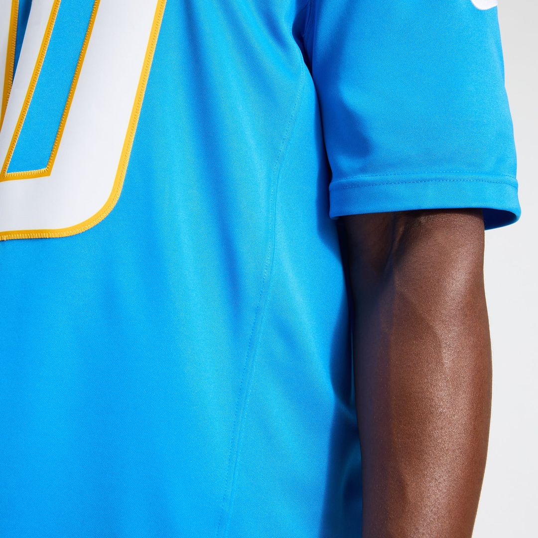 Los Angeles Chargers Justin Herbert Nike Powder Blue Team Vapor FUSE Stitched Limited Jersey