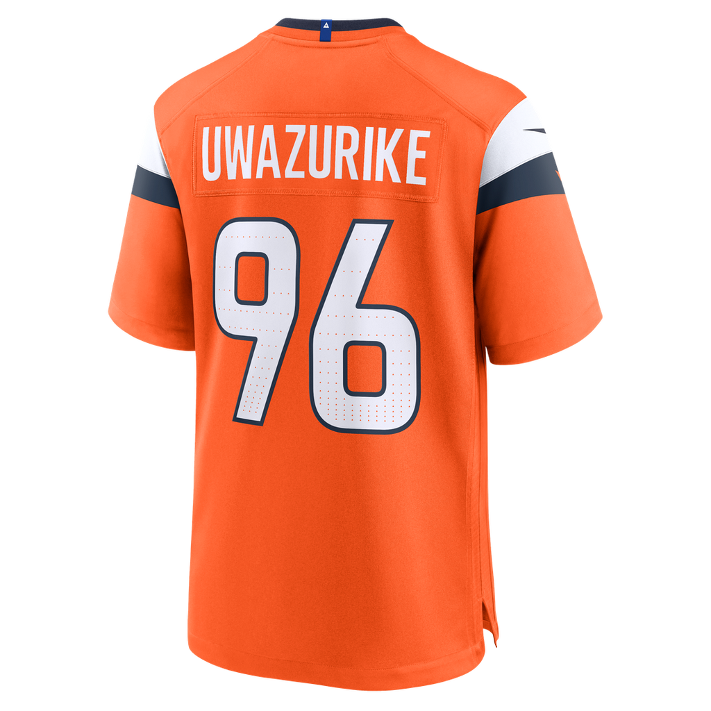 Denver Broncos Eyioma Uwazurike Nike Orange Game Jersey