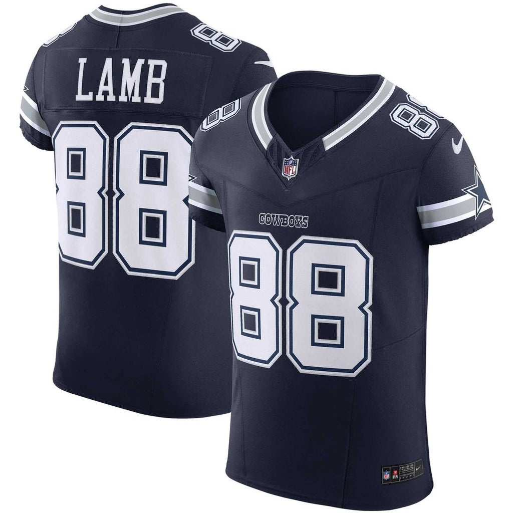 Dallas Cowboys CeeDee Lamb Nike Navy Team Vapor FUSE Elite Jersey