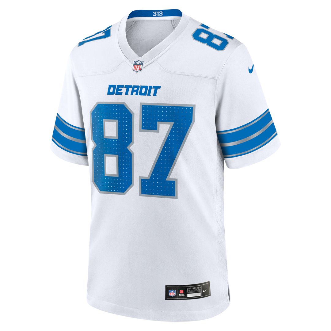Detroit Lions Sam LaPorta Nike Black 2nd Alternate Game Jersey