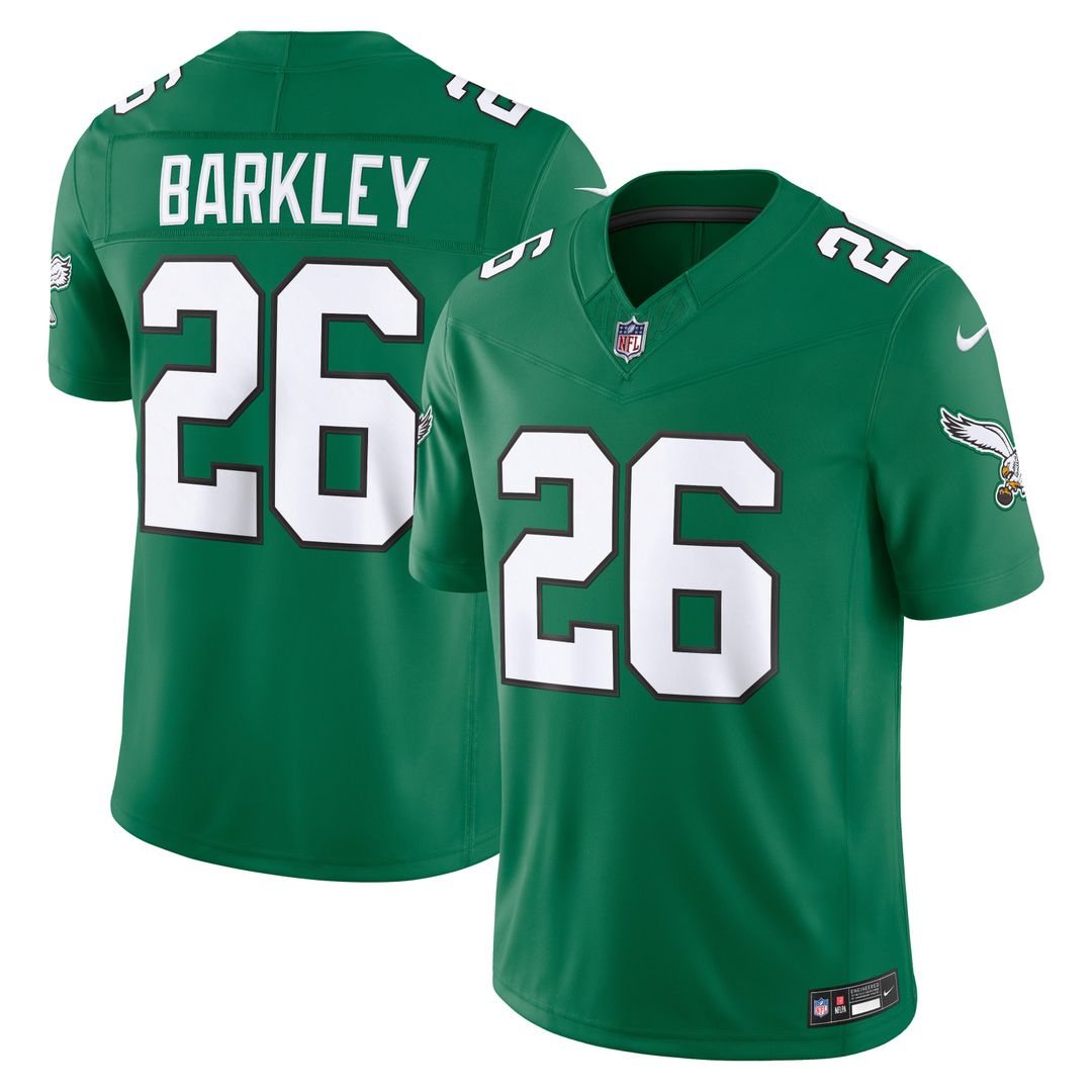 Philadelphia Eagles Saquon Barkley Nike Black Alternate Vapor FUSE Stitched Limited Jersey