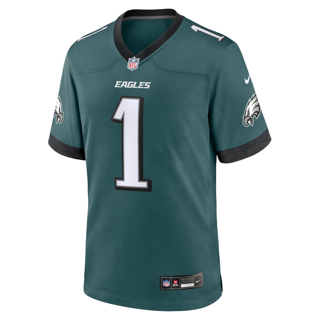 Philadelphia Eagles Jalen Hurts Nike Midnight Green Game Jersey