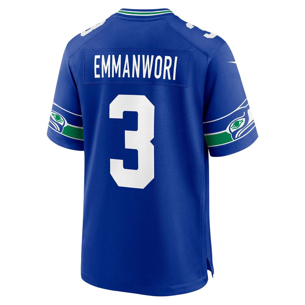 Seattle Seahawks Nick Emmanwori Nike Royal Alternate Game Jersey