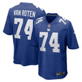 New York Giants Greg Van Roten Nike Royal Game Jersey