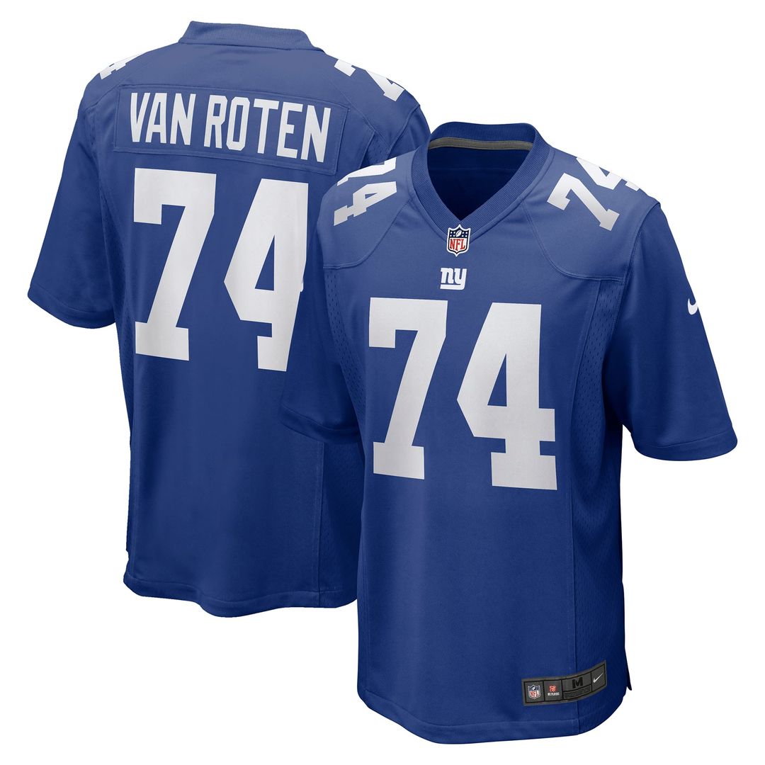 New York Giants Greg Van Roten Nike Royal Game Jersey