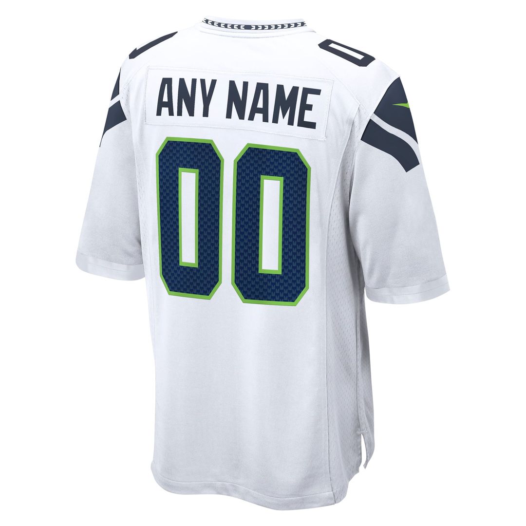 Seattle Seahawks Nike White Custom Jersey