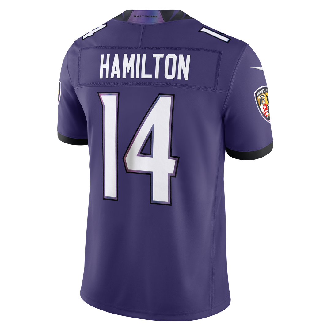 Baltimore Ravens Kyle Hamilton Nike Purple Team Vapor FUSE Stitched Limited Jersey