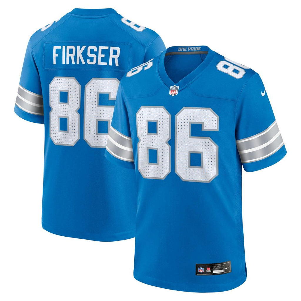 Detroit Lions Anthony Firkser Nike Blue Game Jersey