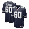 Dallas Cowboys Tyler Guyton Nike Navy Game Jersey