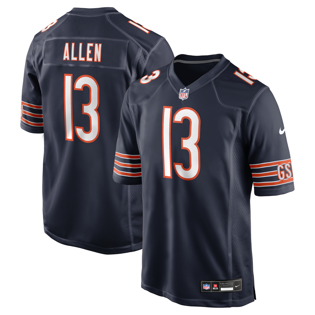 Chicago Bears Keenan Allen Nike Navy Game Jersey