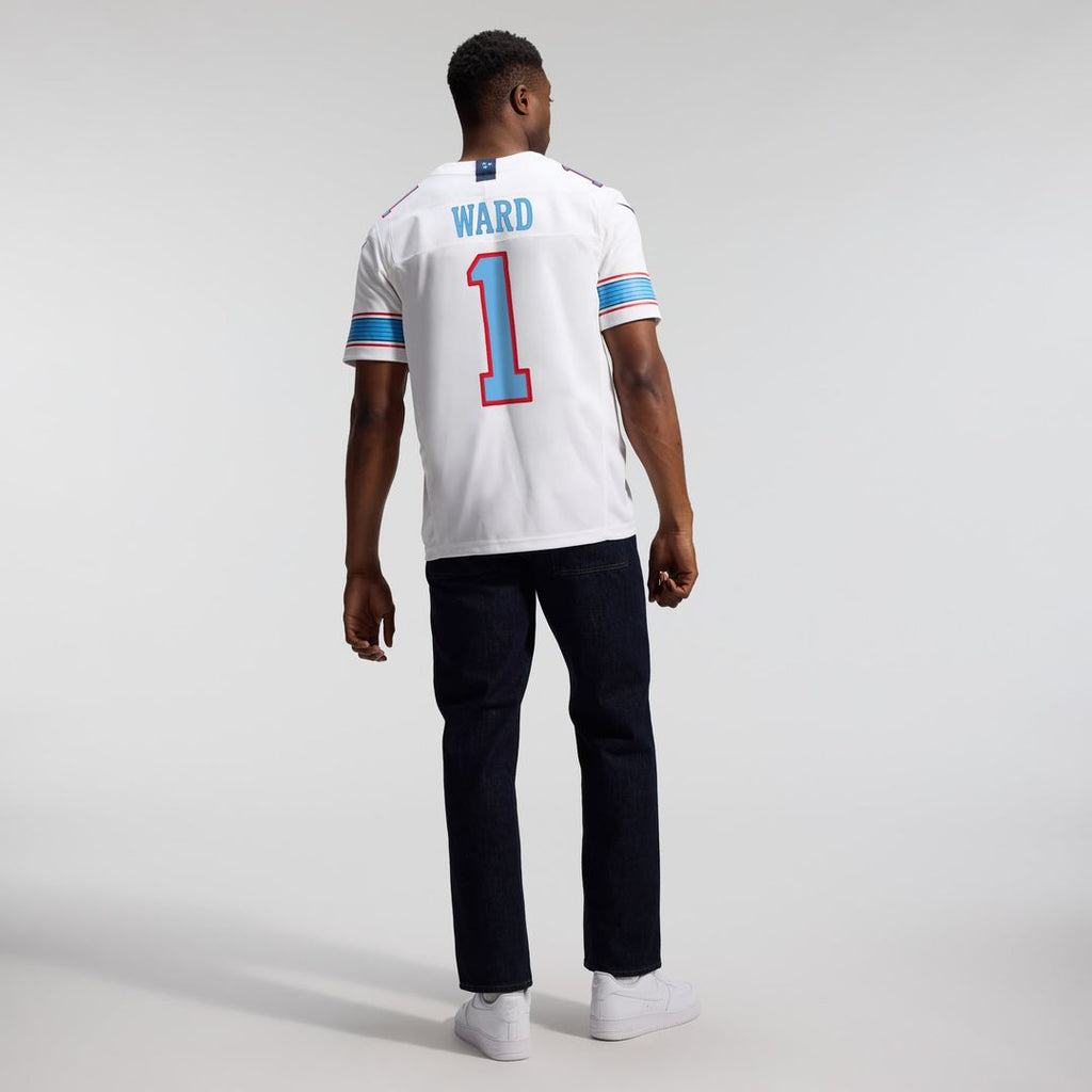 Tennessee Titans Cameron Ward Nike Light Blue Team Vapor FUSE Stitched Limited Jersey
