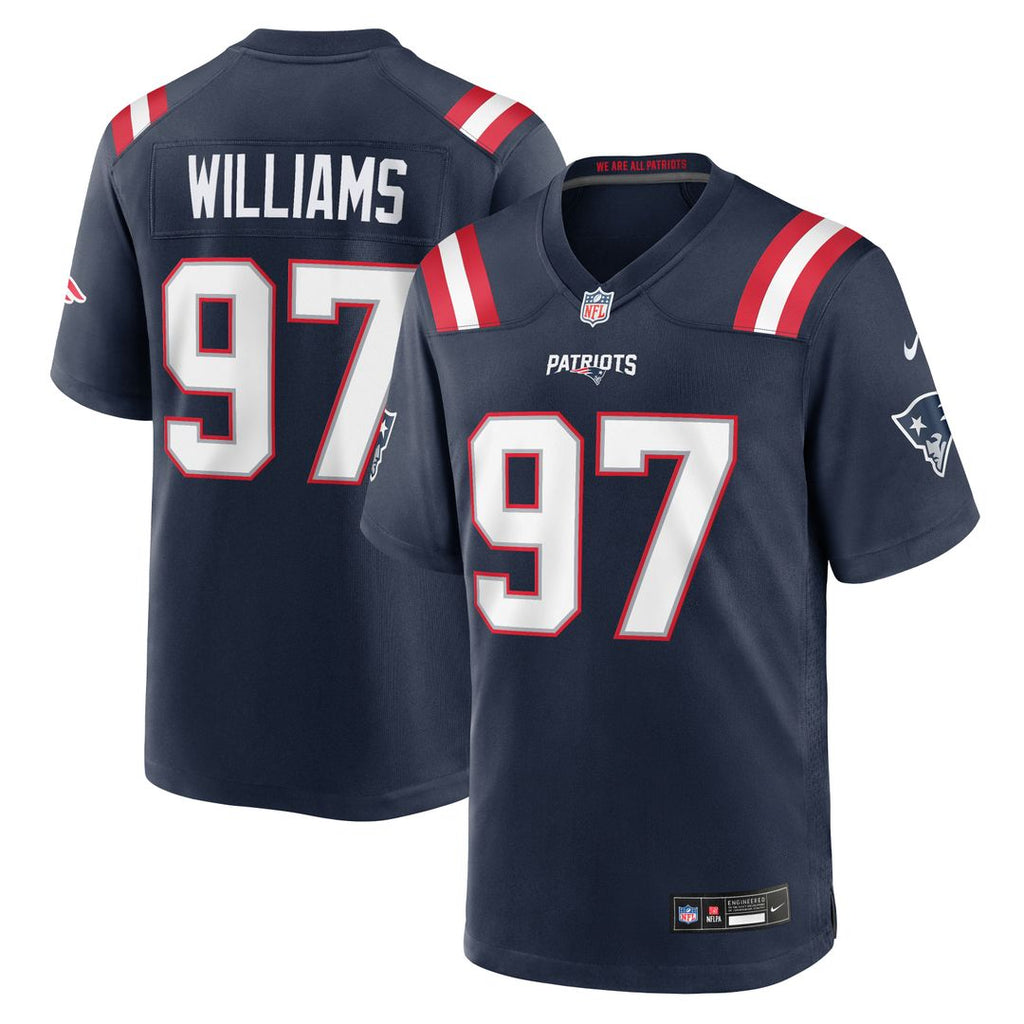 New England Patriots Milton Williams Nike Navy Game Jersey