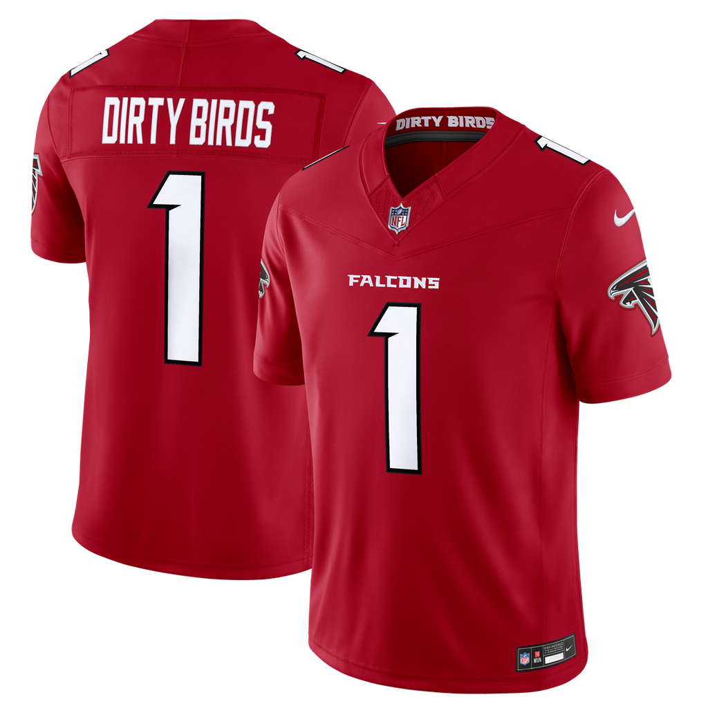 Atlanta Falcons Dirty Birds Nike Red Team Vapor FUSE Stitched Limited Jersey