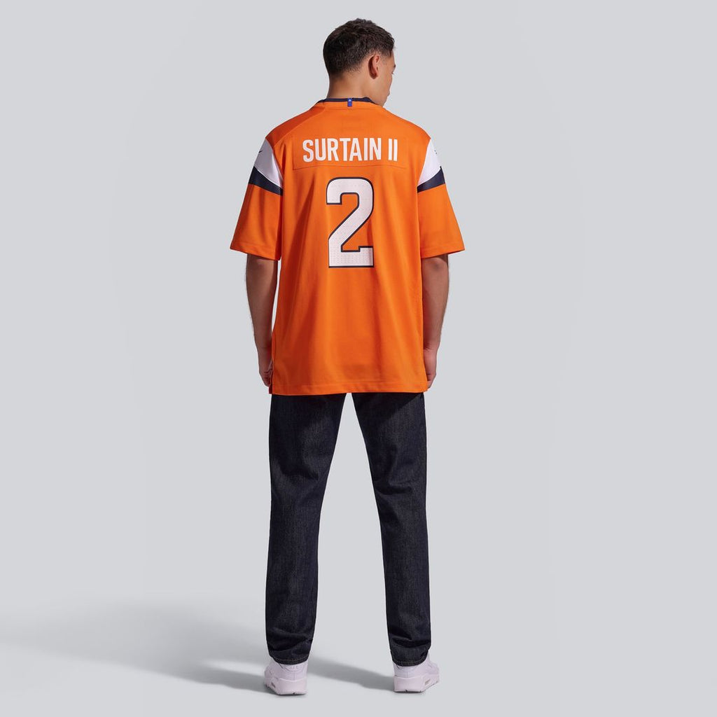Denver Broncos Patrick Surtain II Nike Orange Game Jersey