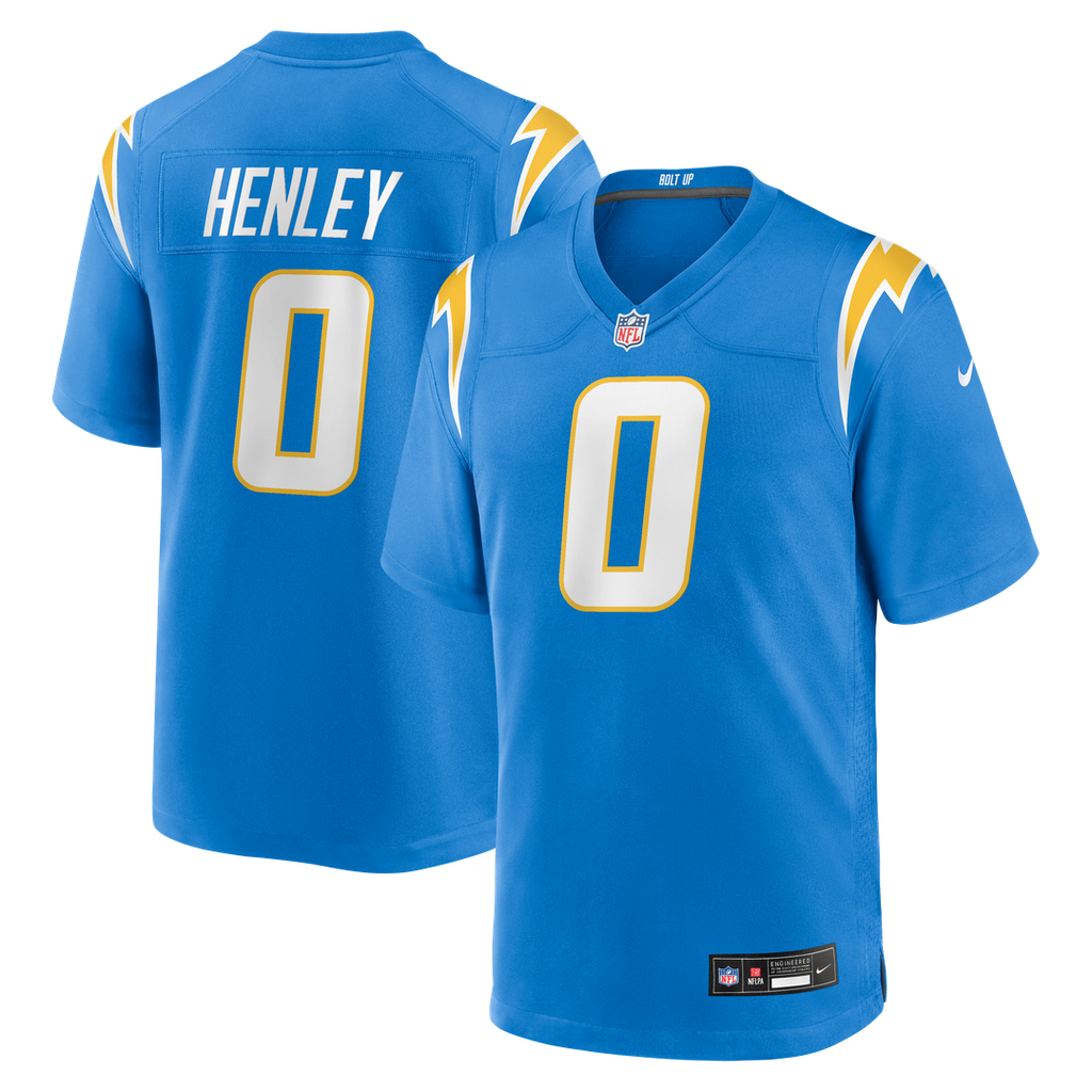 Los Angeles Chargers Daiyan Henley Nike Powder Blue Game Jersey