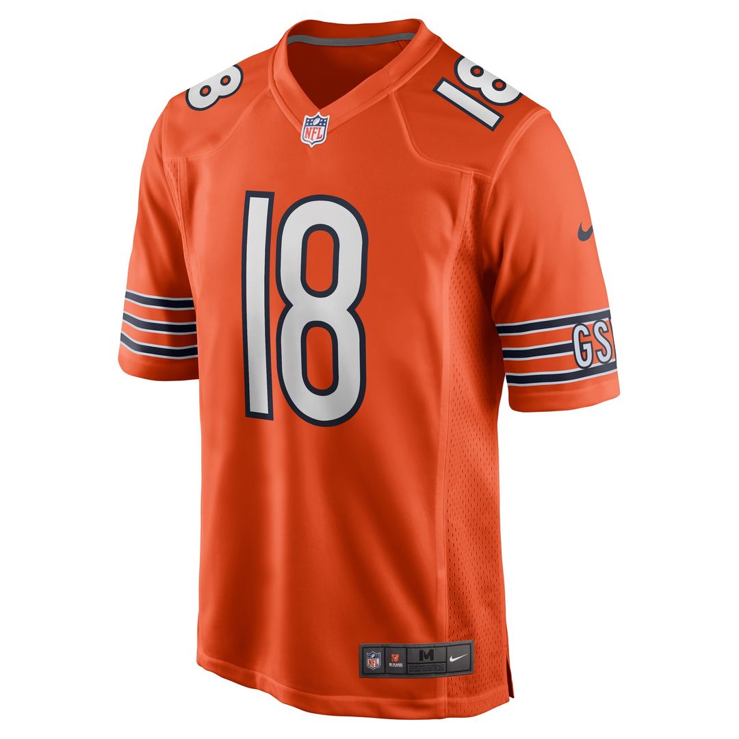 Chicago Bears Caleb Williams Nike Orange Alternate Game Jersey