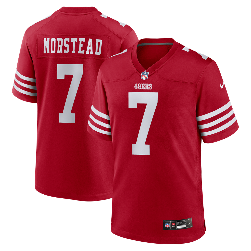 San Francisco 49ers Thomas Morstead Nike Scarlet Game Jersey