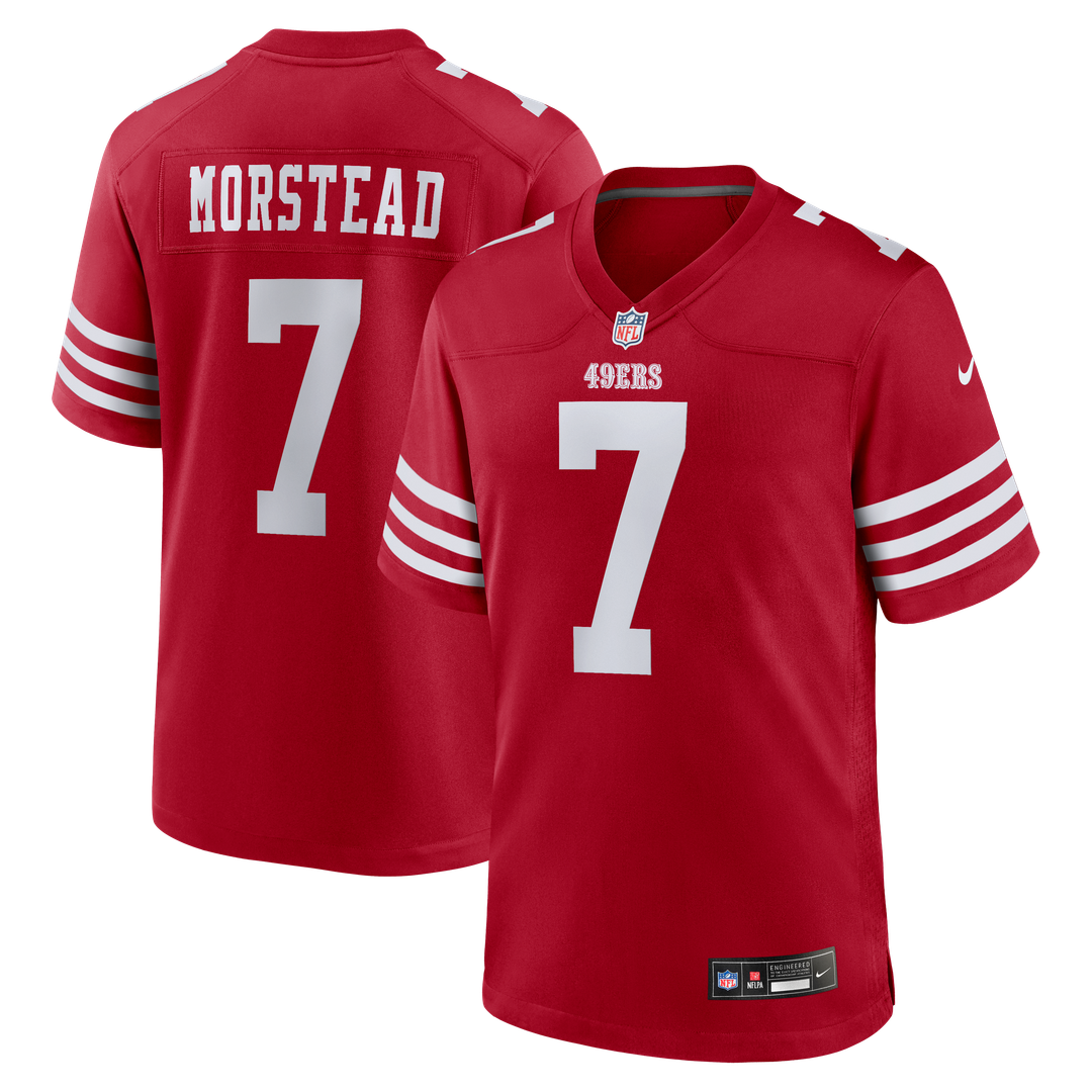 San Francisco 49ers Thomas Morstead Nike Scarlet Game Jersey