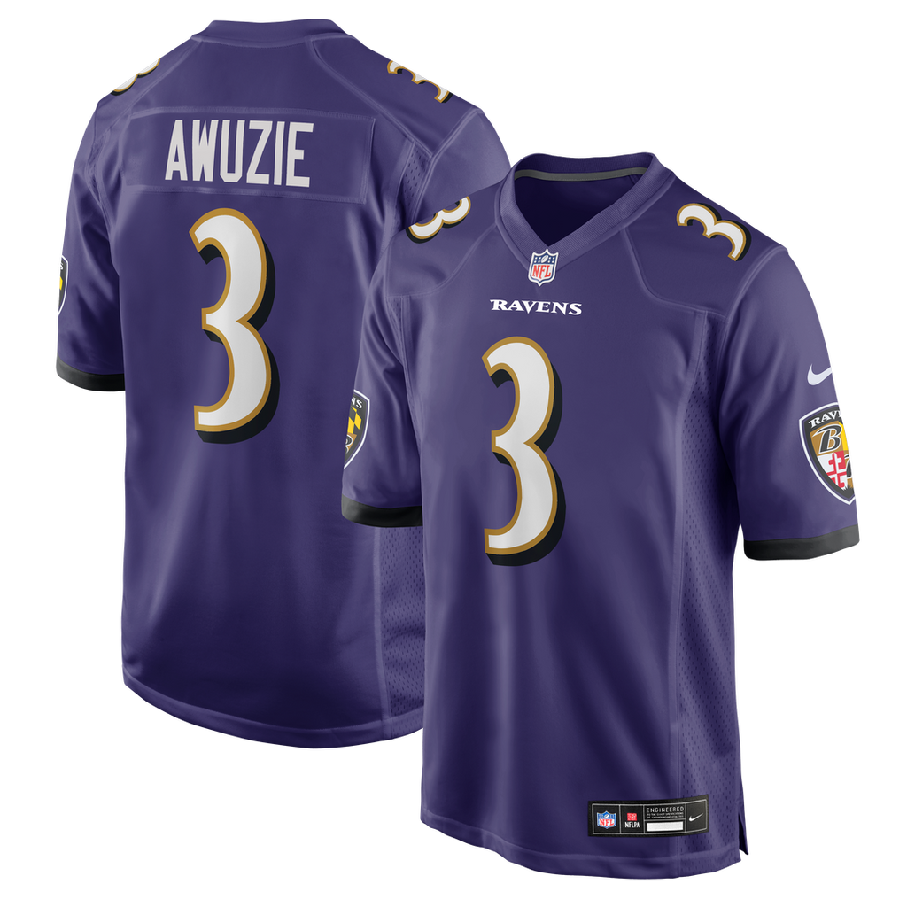 Baltimore Ravens Chidobe Awuzie Nike Purple Game Jersey
