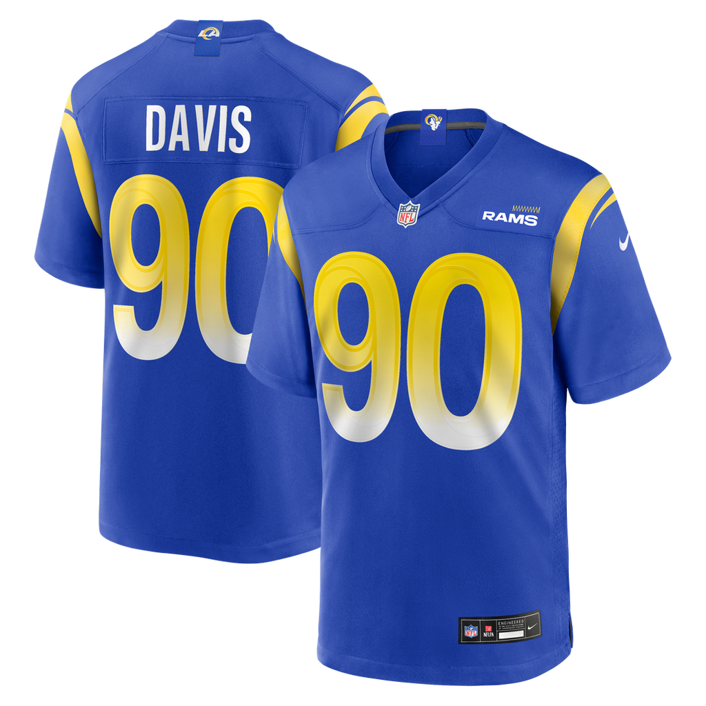 Los Angeles Rams Tyler Davis Nike Royal Game Jersey