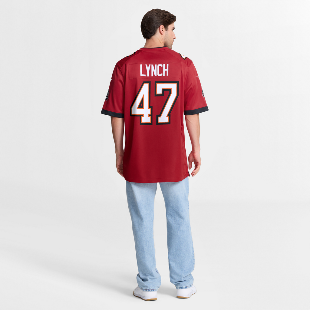 Tampa Bay Buccaneers John Lynch Nike Red Retired Player Game Jersey