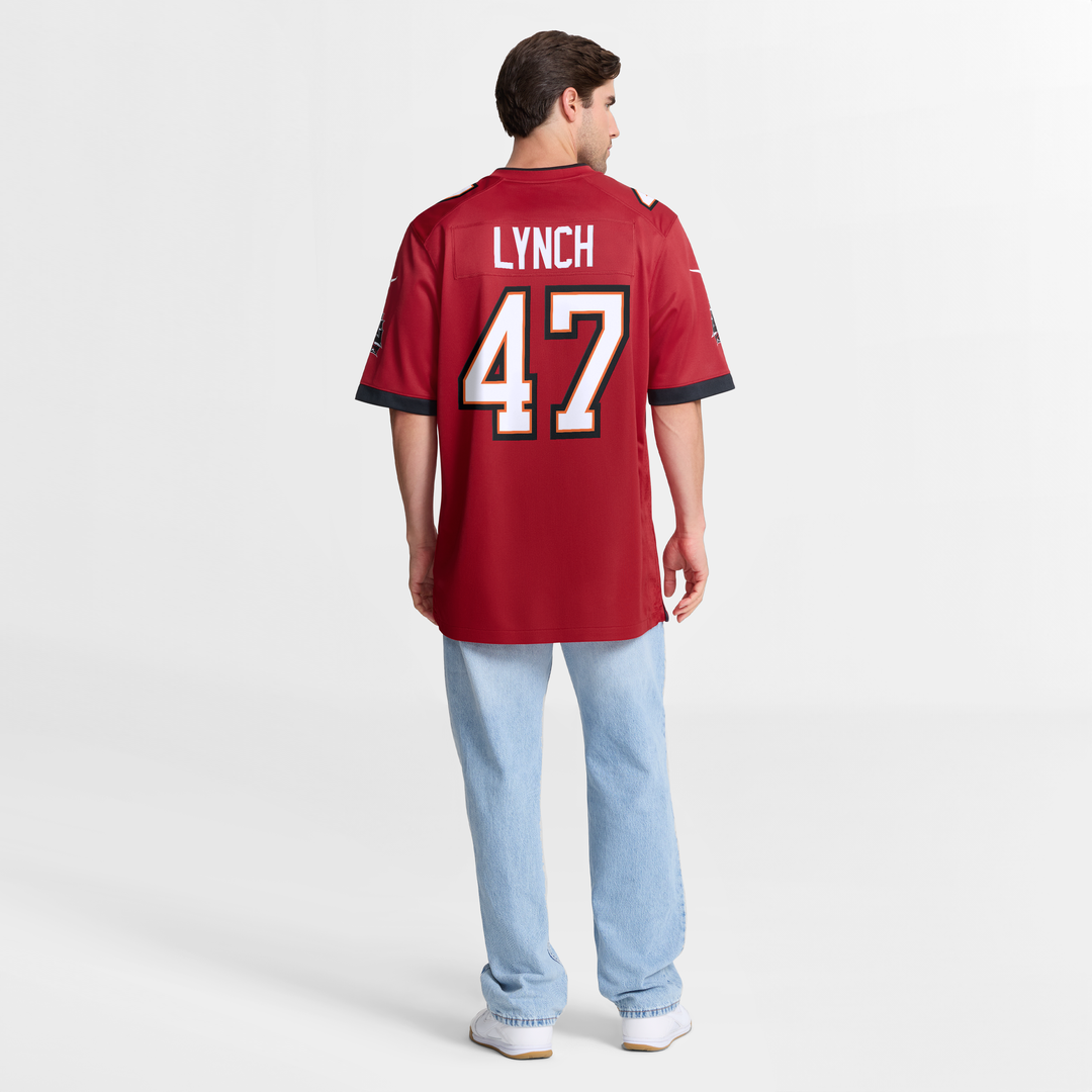 Tampa Bay Buccaneers John Lynch Nike Red Retired Player Game Jersey
