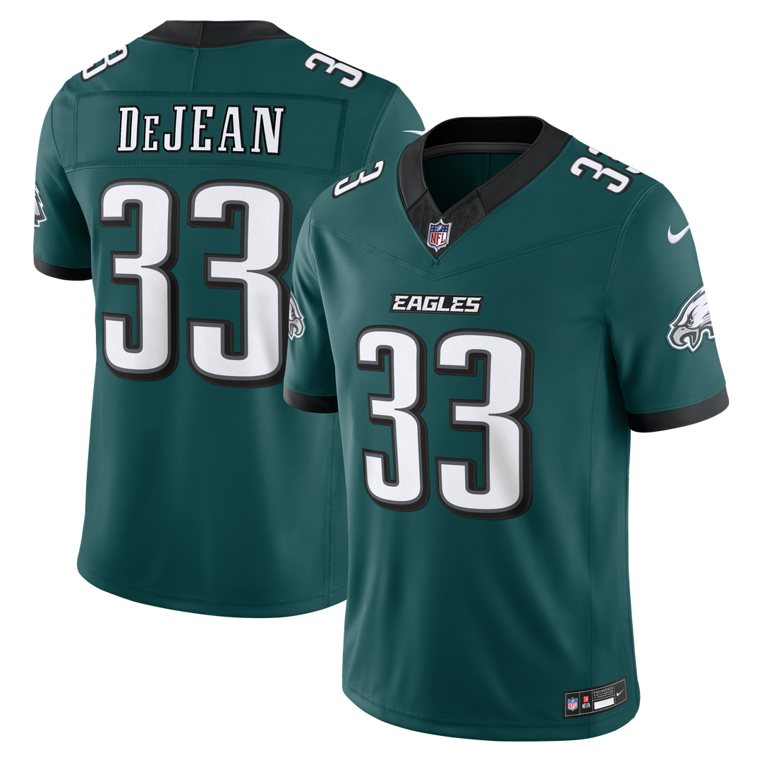 Philadelphia Eagles Cooper DeJean Nike Midnight Green Team Vapor FUSE Stitched Limited Jersey