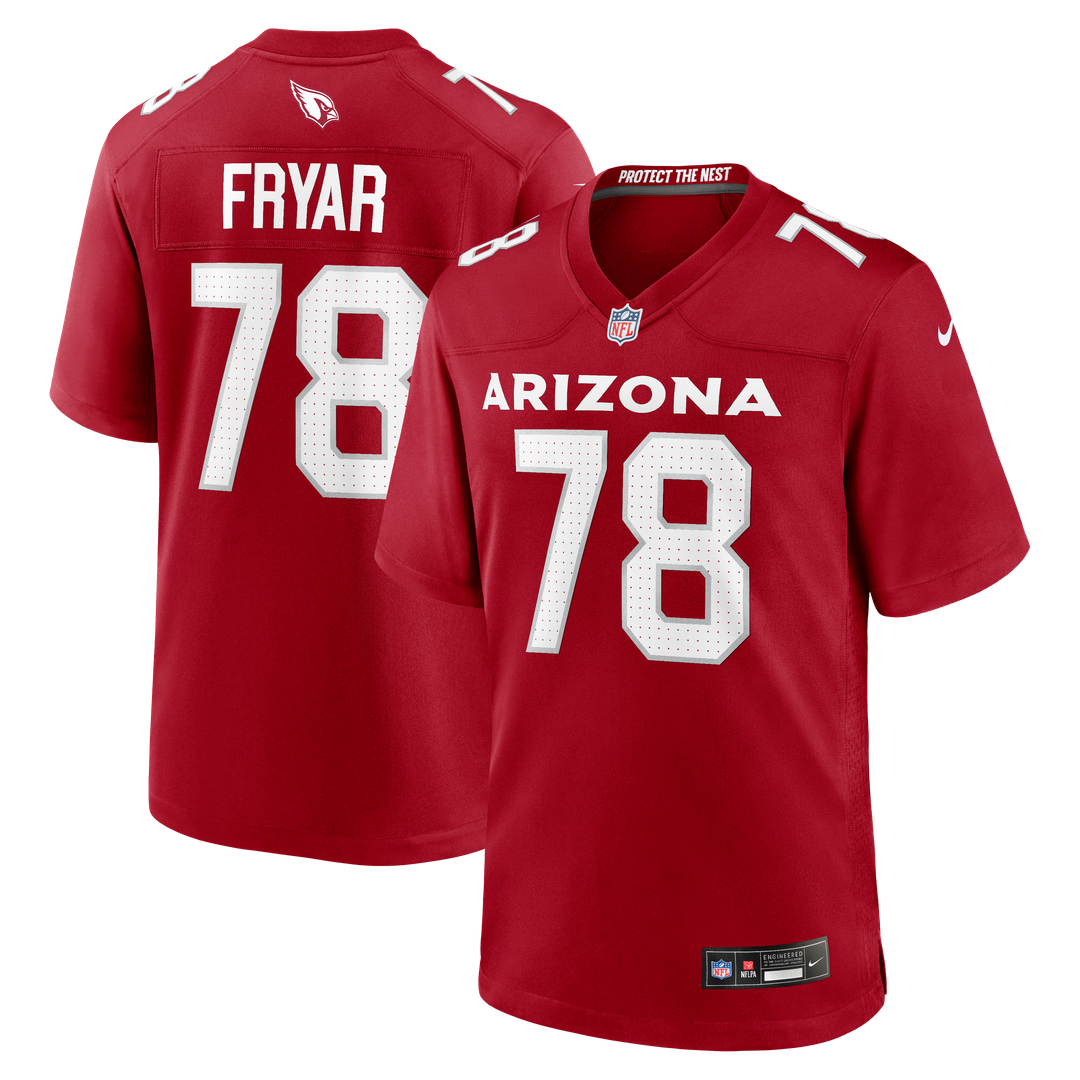 Arizona Cardinals Josh Fryar Nike Cardinal Game Jersey