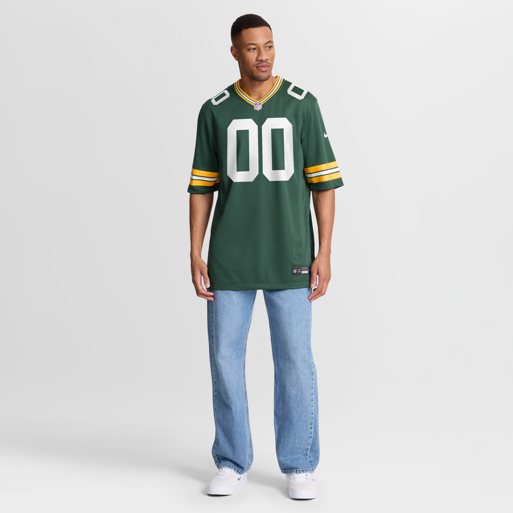 Green Bay Packers Nike Green Custom Jersey