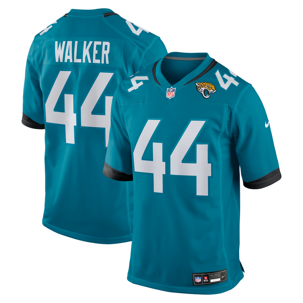 Jacksonville Jaguars Travon Walker Nike Teal Game Jersey