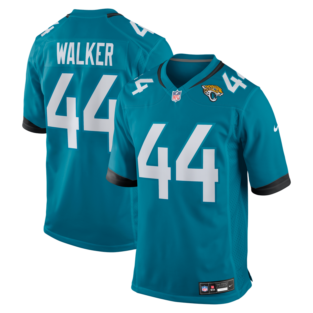 Jacksonville Jaguars Travon Walker Nike Teal Game Jersey