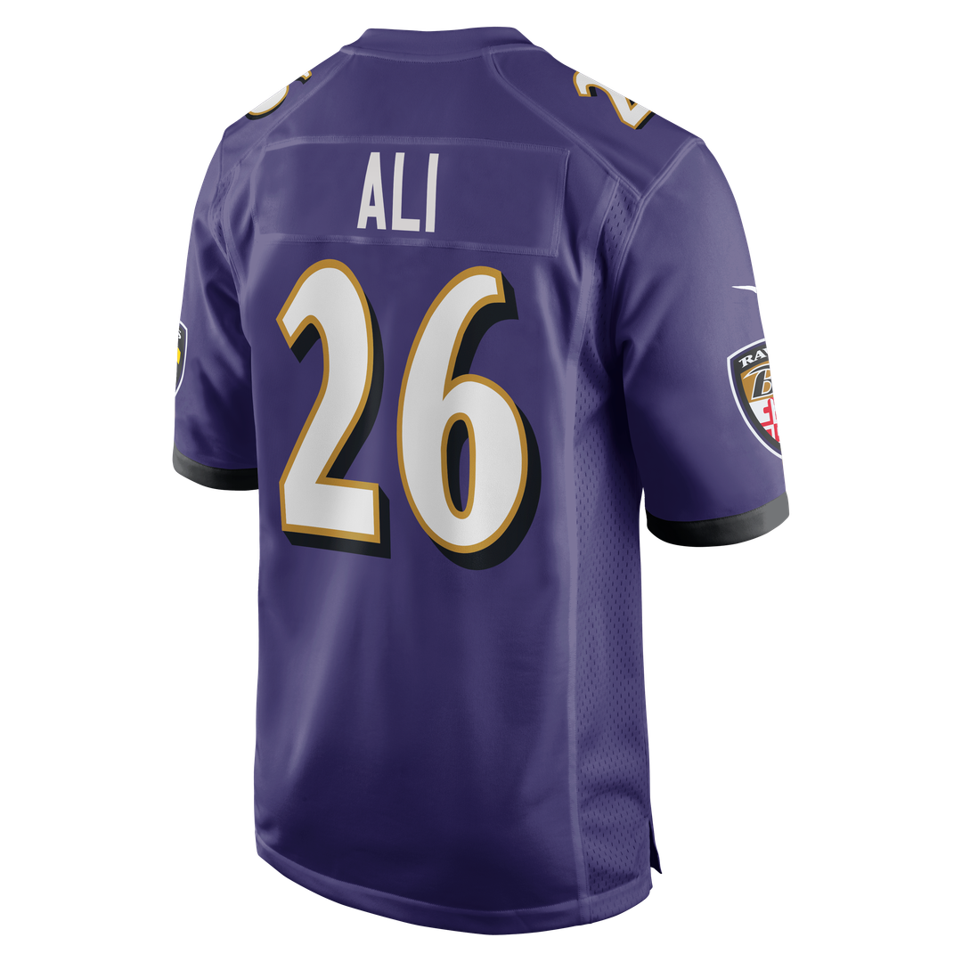 Baltimore Ravens Rasheen Ali Nike Purple Game Jersey