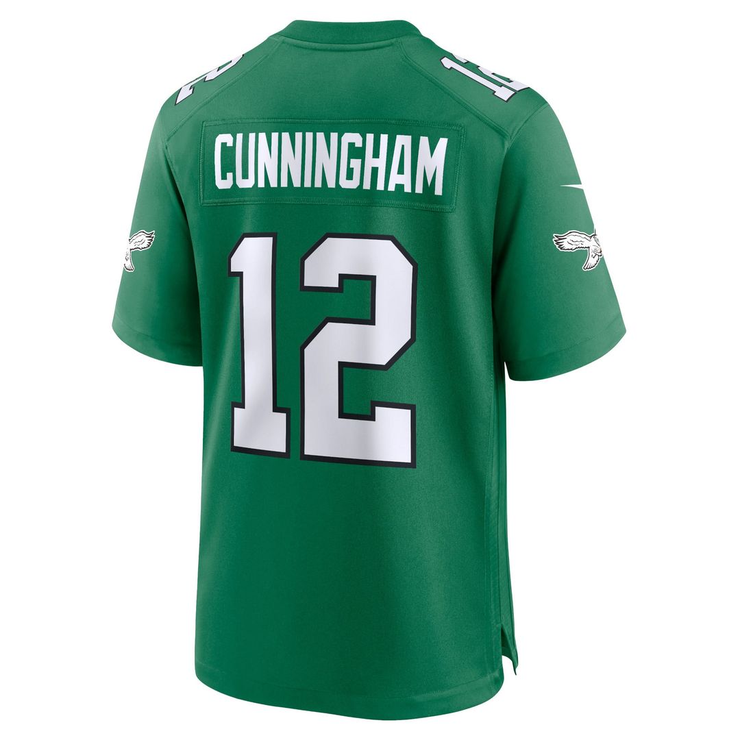 Philadelphia Eagles Randall Cunningham Nike Kelly Green Alternate Retired Game Jersey