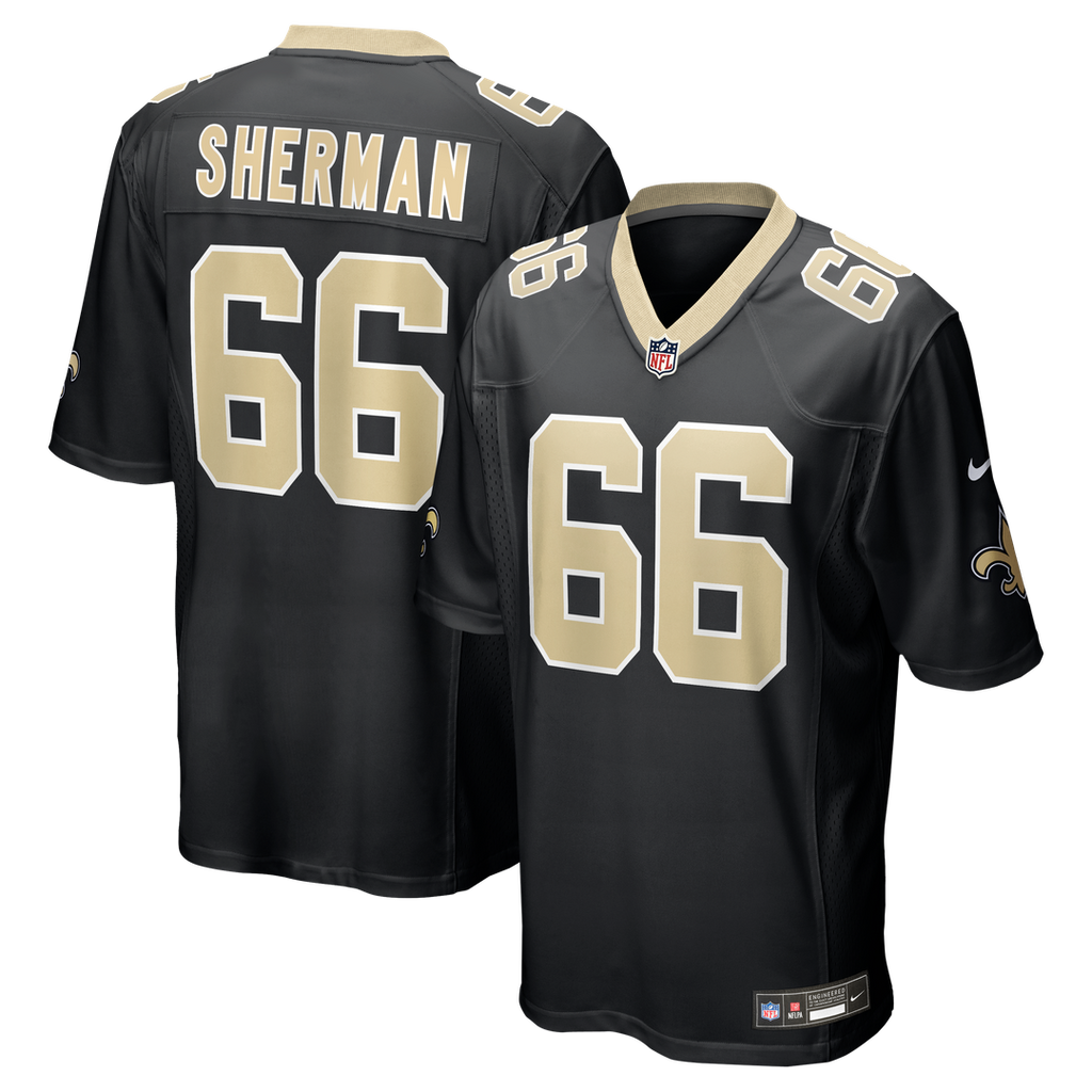 New Orleans Saints William Sherman Nike Black Game Jersey