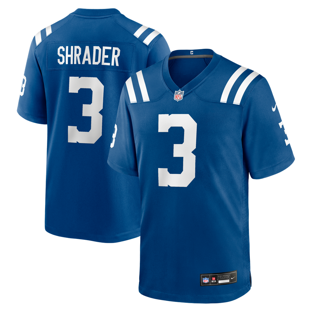 Indianapolis Colts Spencer Shrader Nike Royal Game Jersey