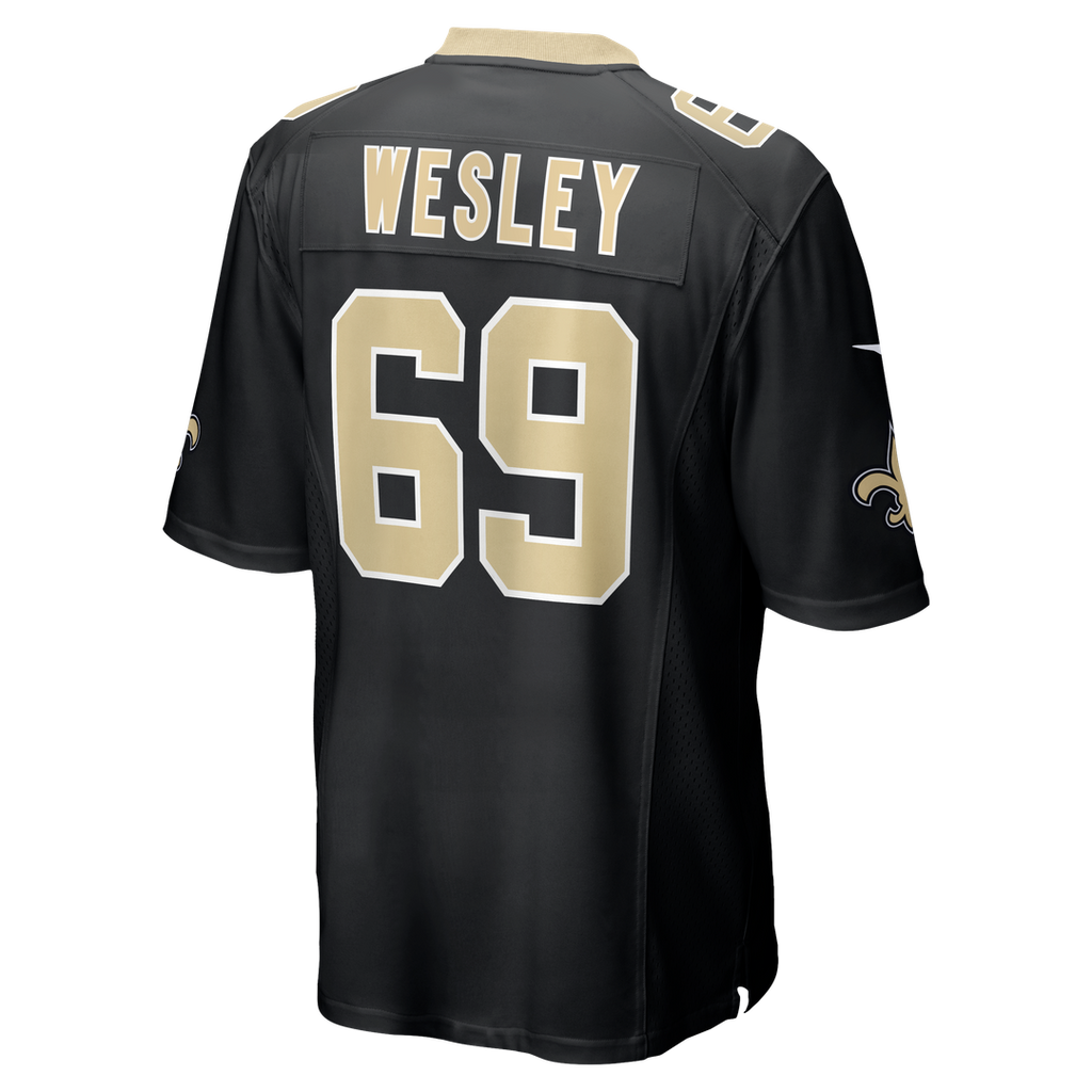 New Orleans Saints Barry Wesley Nike Black Game Jersey