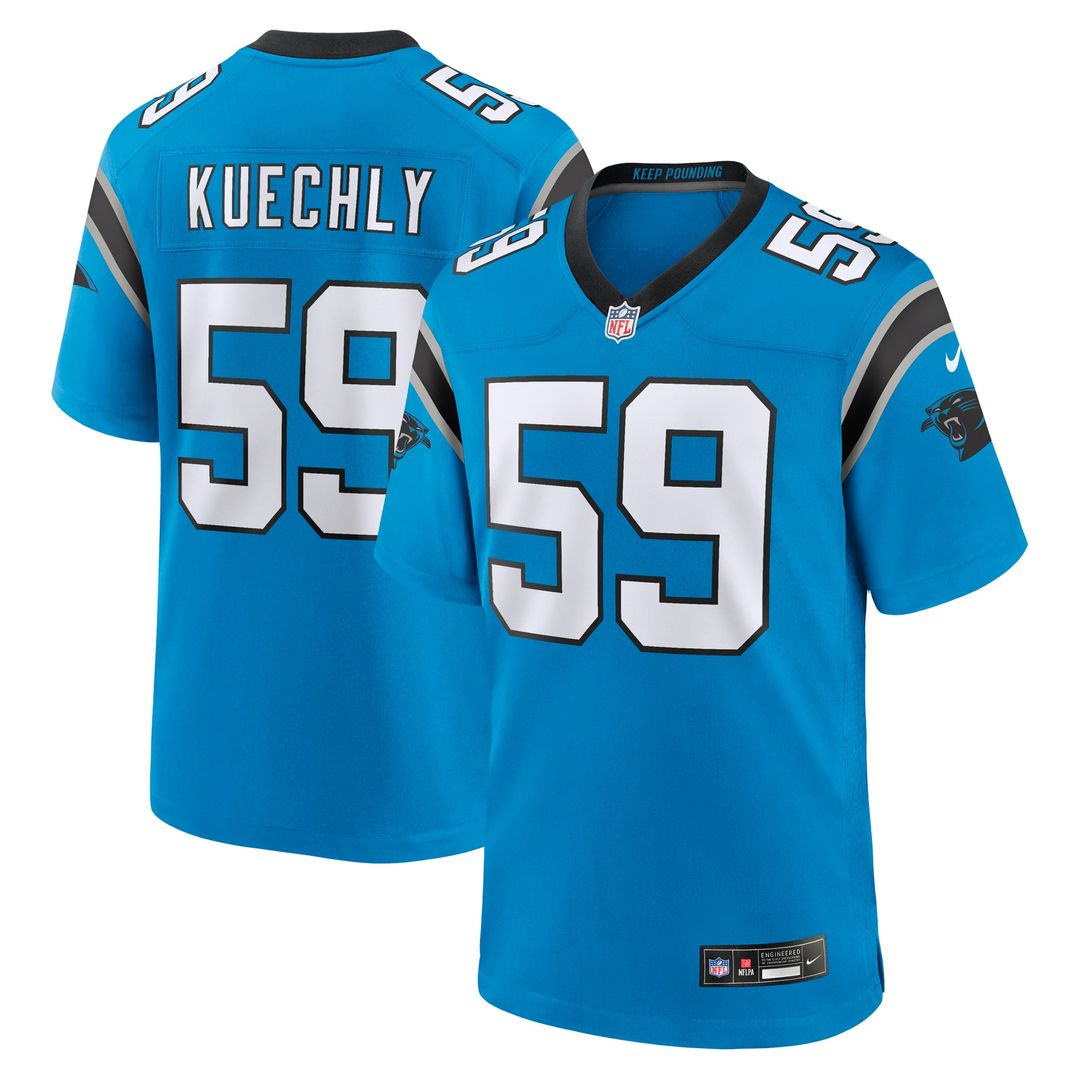 Carolina Panthers Luke Kuechly Nike Black Game Jersey