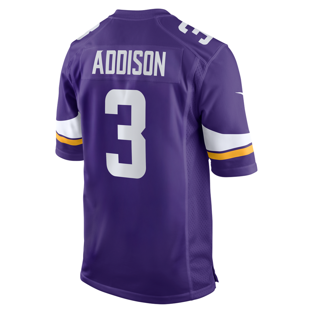 Minnesota Vikings Jordan Addison Nike White Alternate Game Jersey