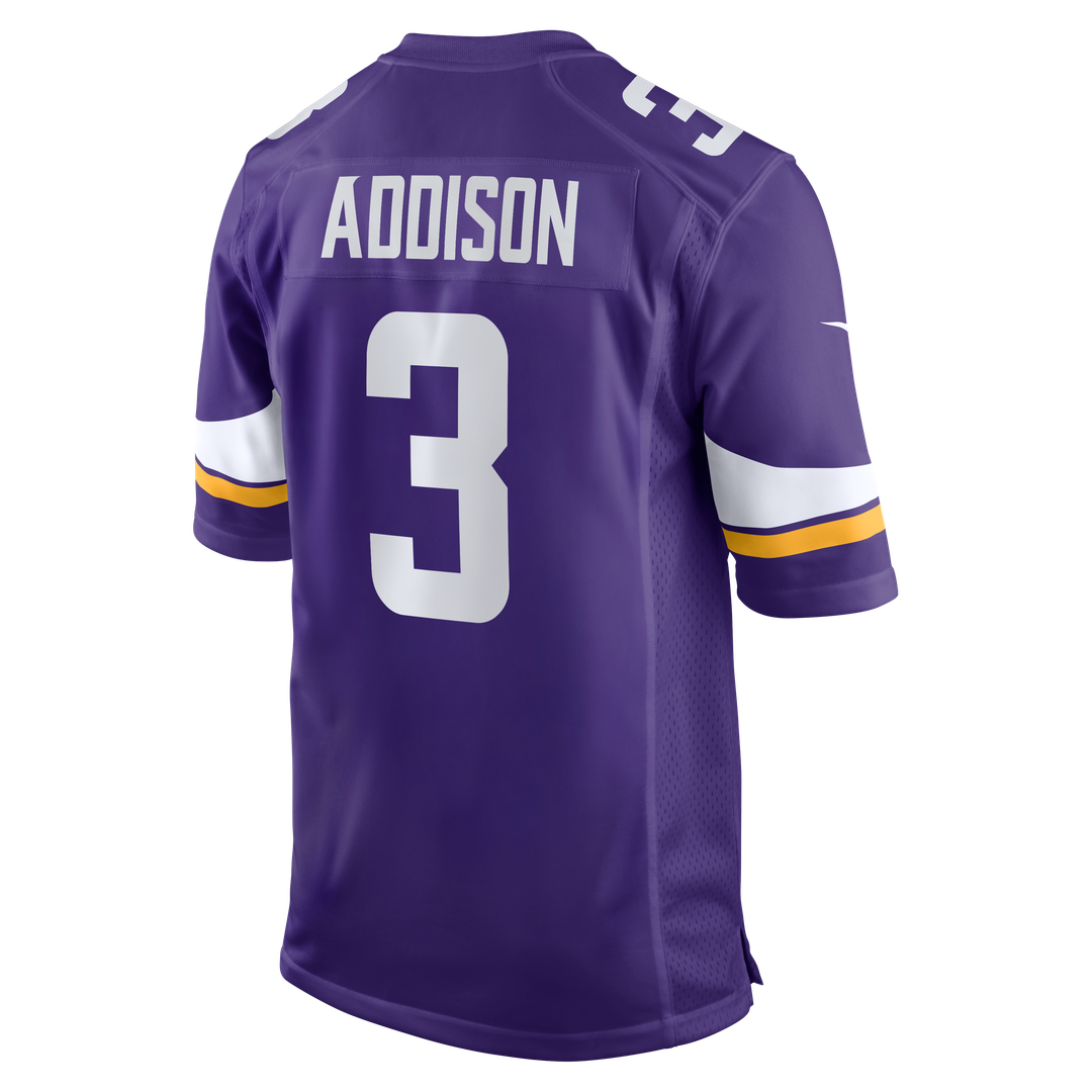 Minnesota Vikings Jordan Addison Nike White Alternate Game Jersey